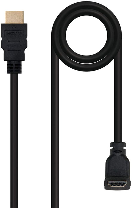 Nanocable Cable HDMI v1.4 Acodado 1,8m Negro Nanocable Cable HDMI v1.4 Acodado 1,8m Negro